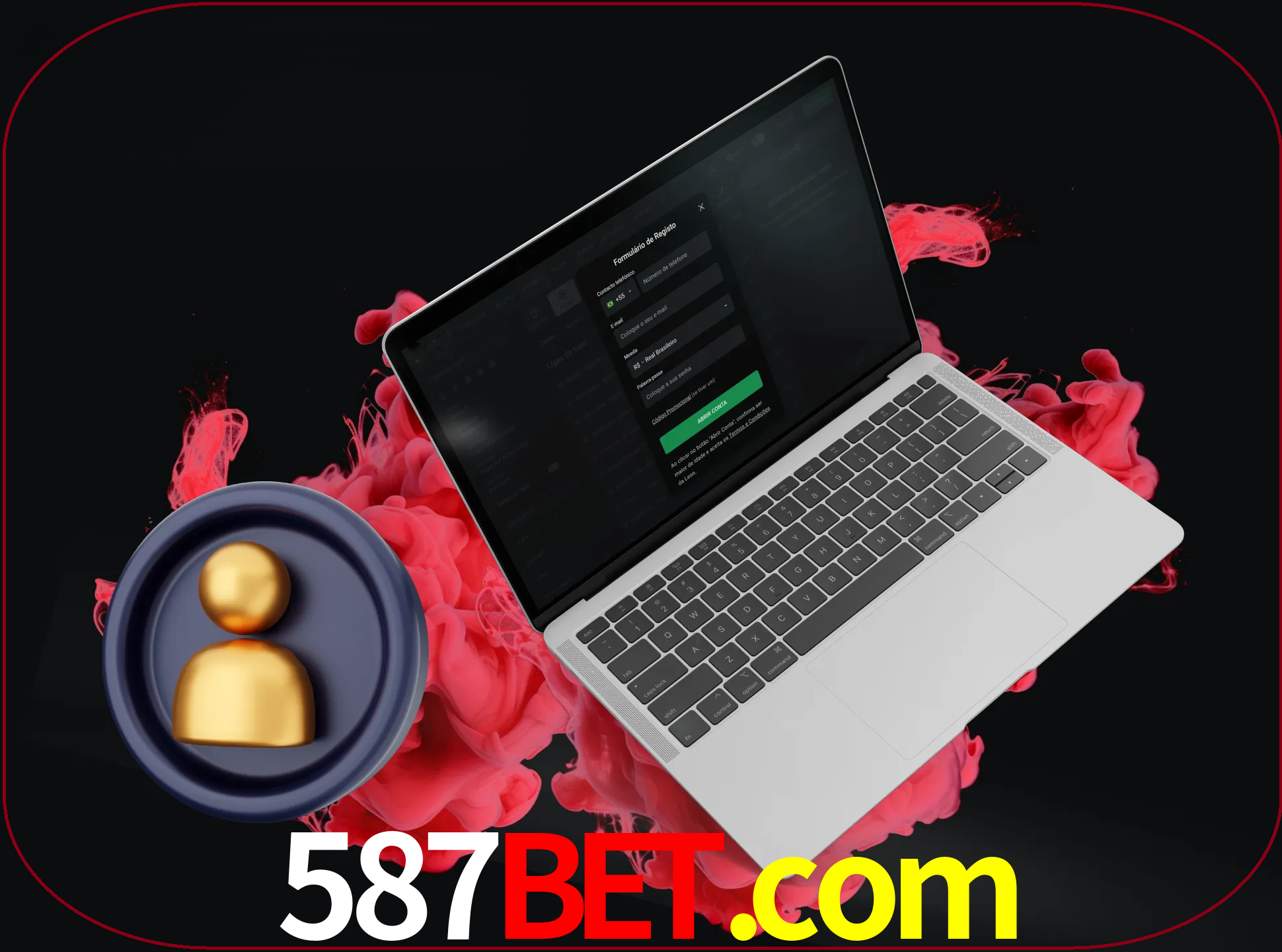 No cabeçalho do site 587bet, clique no botão que o levará a um formulário especial onde terá de introduzir as suas informações actuais.