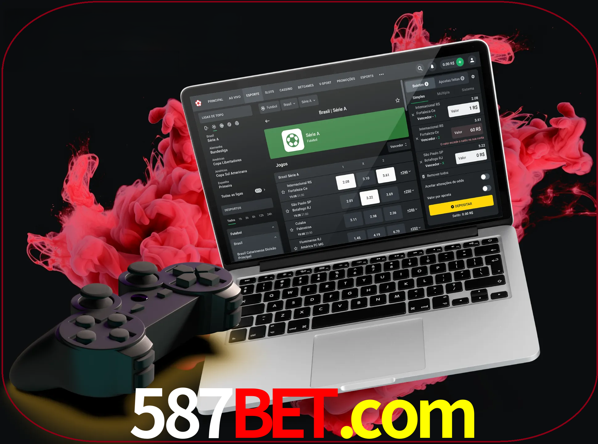 Visite a secção especial de jogos de vídeo em 587bet para descobrir em que jogos pode apostar e ganhar muito dinheiro.