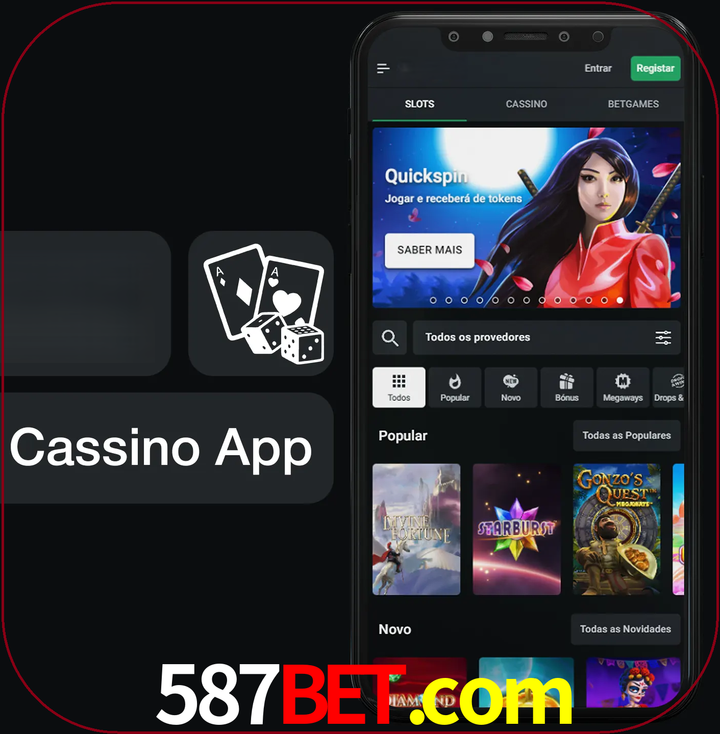 Jogue jogos de cassino e ganhe.